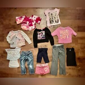 Justice girls bundle 11 items Sz 6 shirts sweater tanks shirts leggings